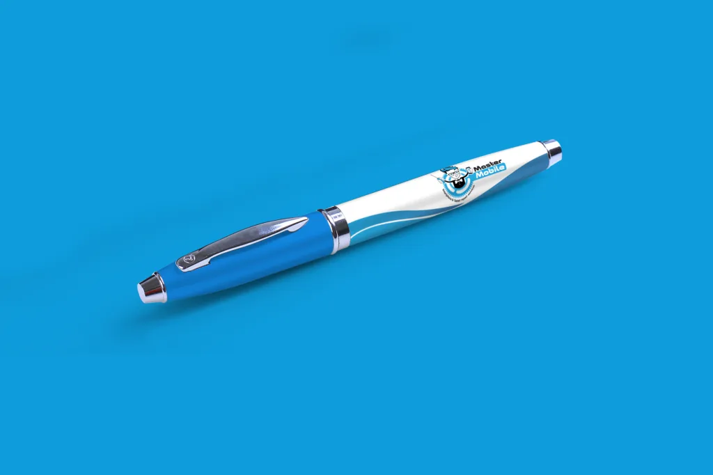 Master mobile branded pen design: Branding design