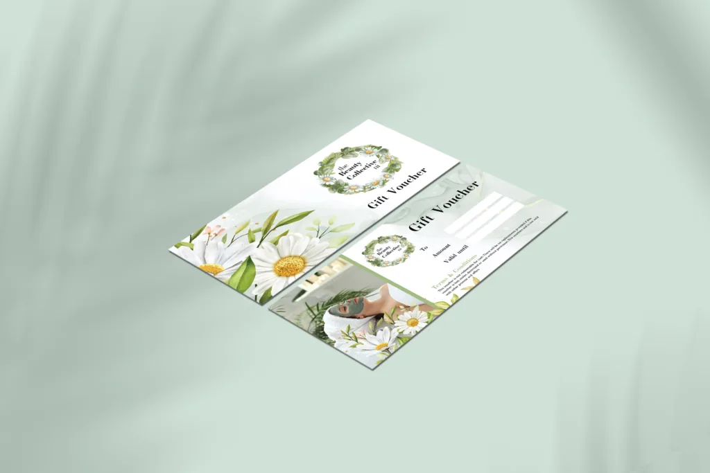 Floral Voucher Design, Parlor Floral Branding