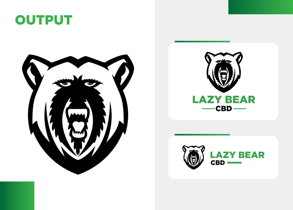 Lazy Bear CBD Oil Logo Design
