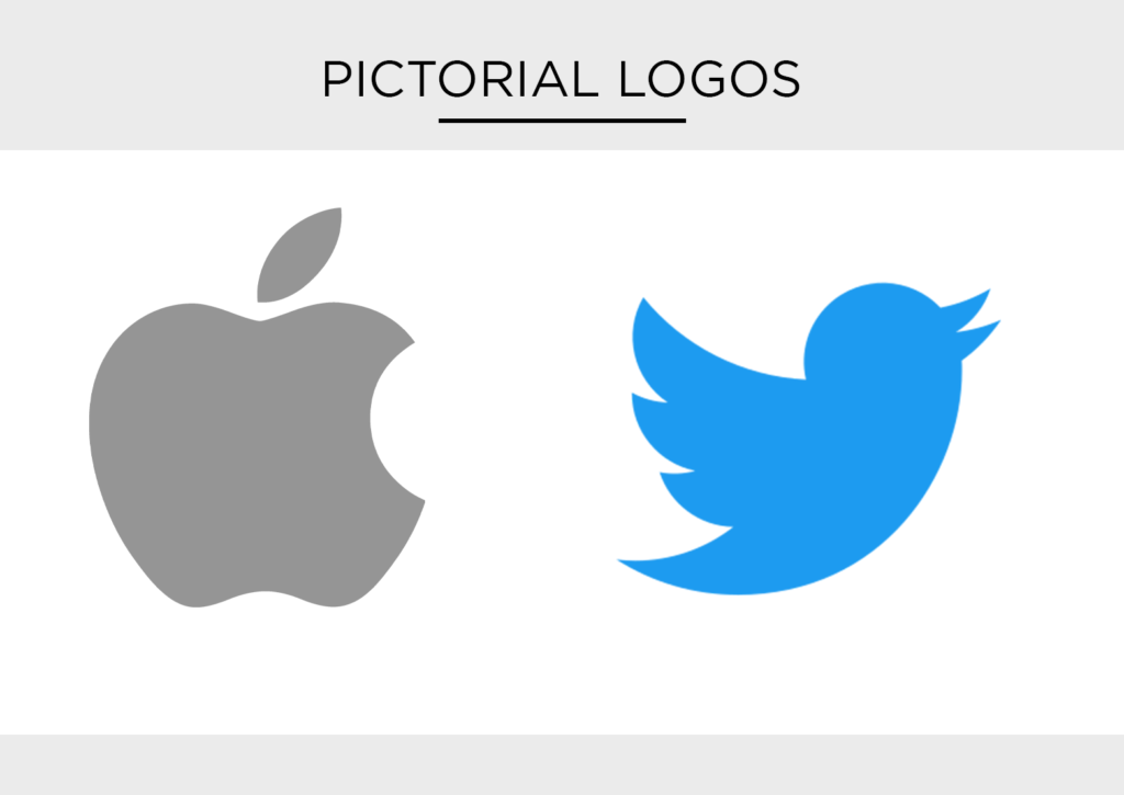 Types of Logos What Works Best in Today's Market Pictorial Logos design samples, Apple logo twitter bird logo