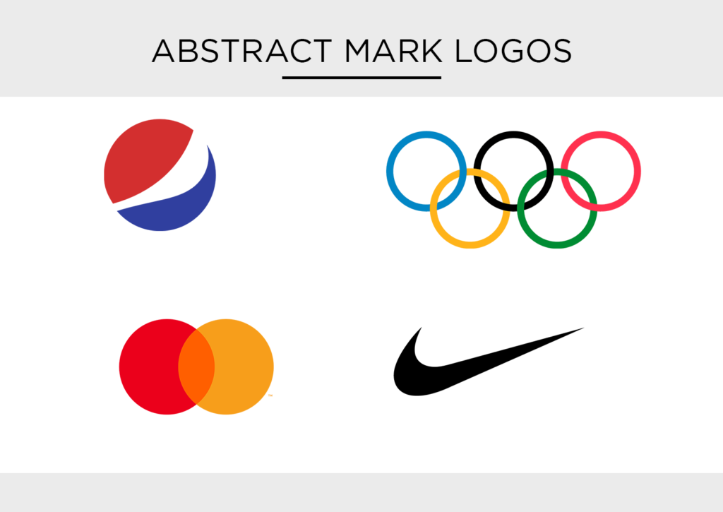 Types of Logos What Works Best in Today's Market

Abstract mark logo design, pepsi, olympics, nike, masterdcard 