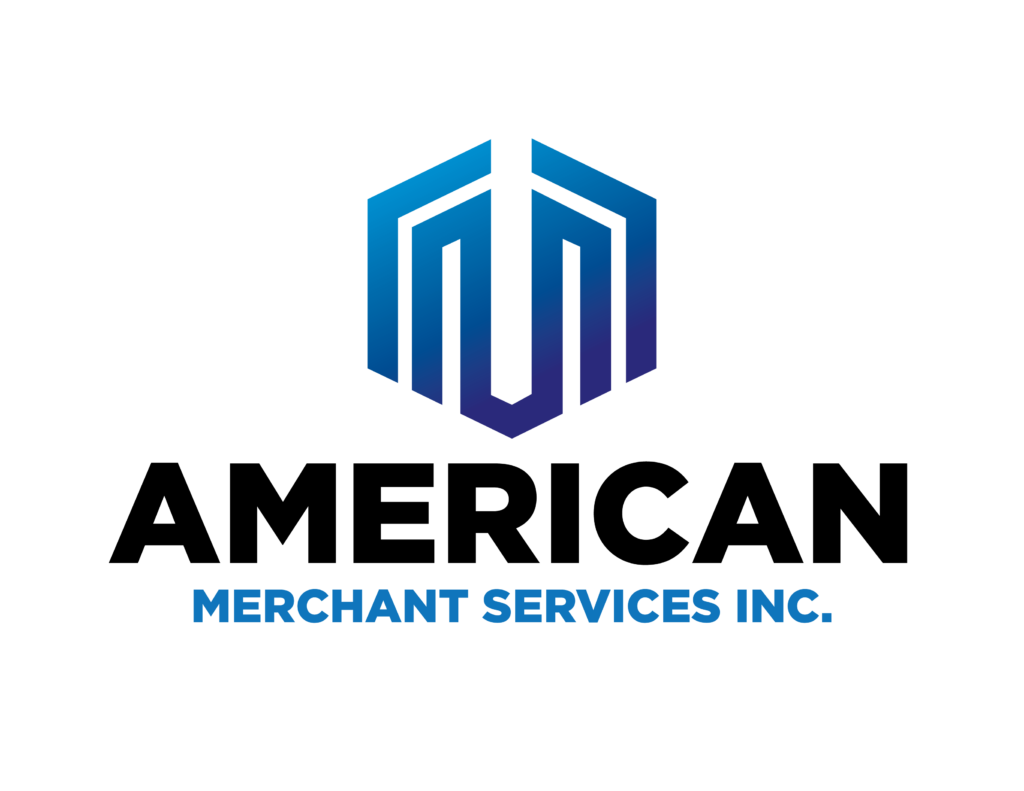 American Merchant Services Inc logo-01, Combination mark logos