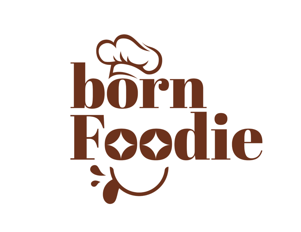 Born Foodie Logo, combination mark logos