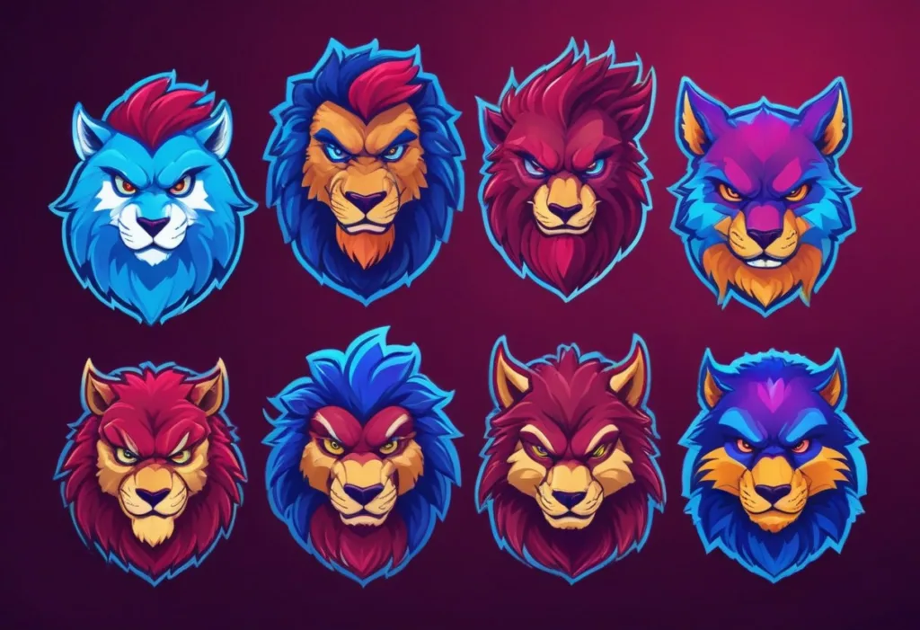 Mascot logos drawing