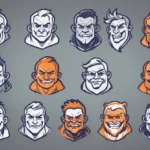 Mascot logos drawing